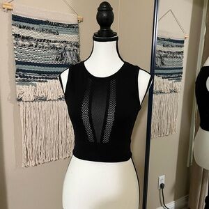 NWOT Athleta mesh crop top